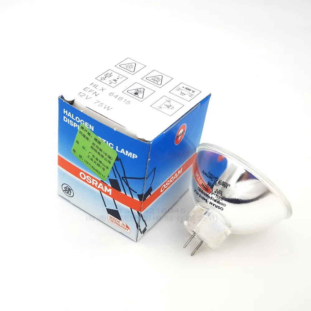 

OS HLX64615 EFN 12V75W Стоматологическая полимеризационная лампа Источник холодного света Лампа для гастроскопии