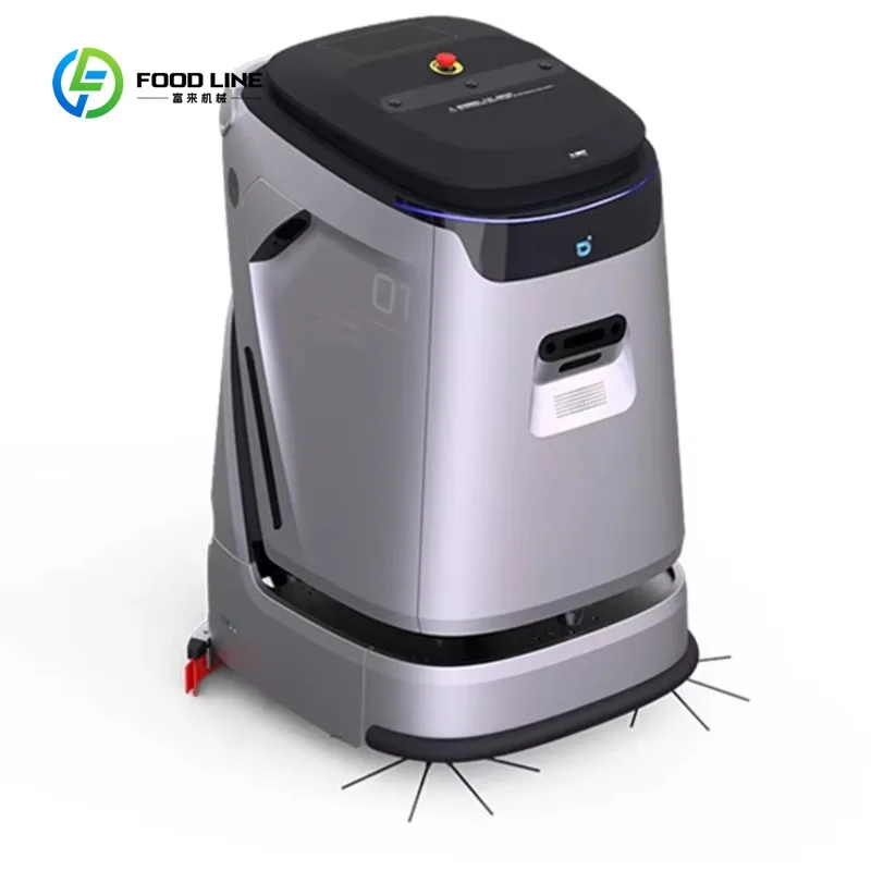 Customized Autonomous Industrial Cleaning Robot Floor Scrubber Sweep Auto-Refilling Cleaner Robot for Mall with 92L Water Tank