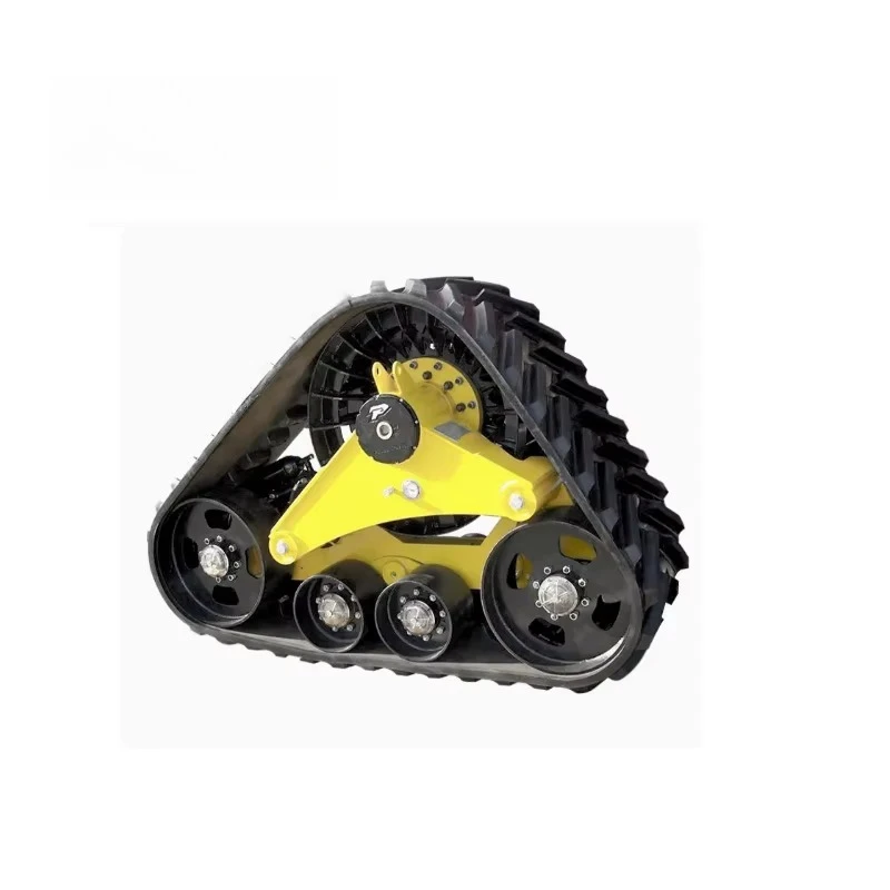 New Triangular Rubber Steel Track and Wheel Assembly Snowmobile Track Chassis