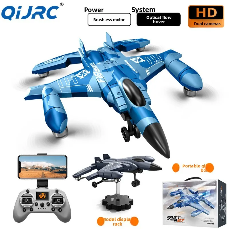 

Бесщеточный моторный дрон A27 с камерой 4K — оптический поток, 4-осевой радиоуправляемый квадрокоптер, рождественский подарок для детей и начинающих