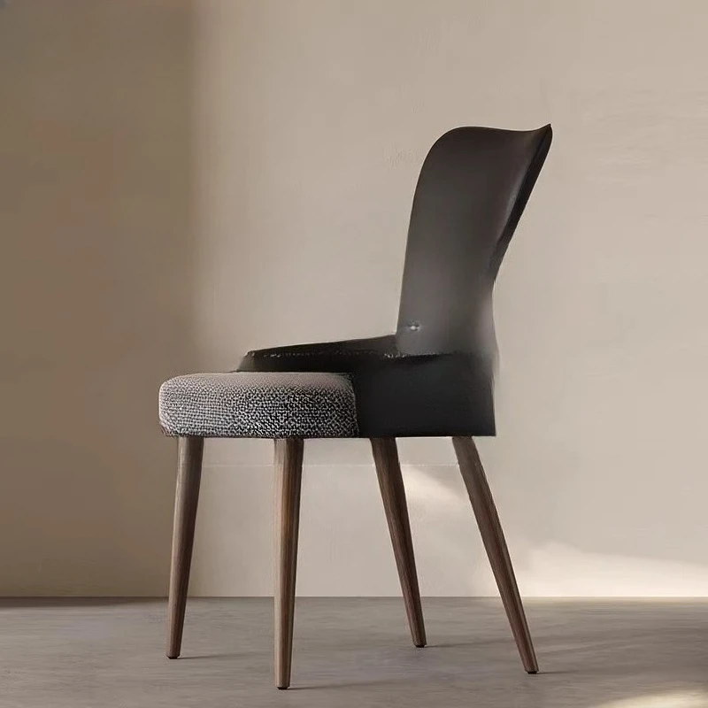 

Italian minimalist walnut dining chair