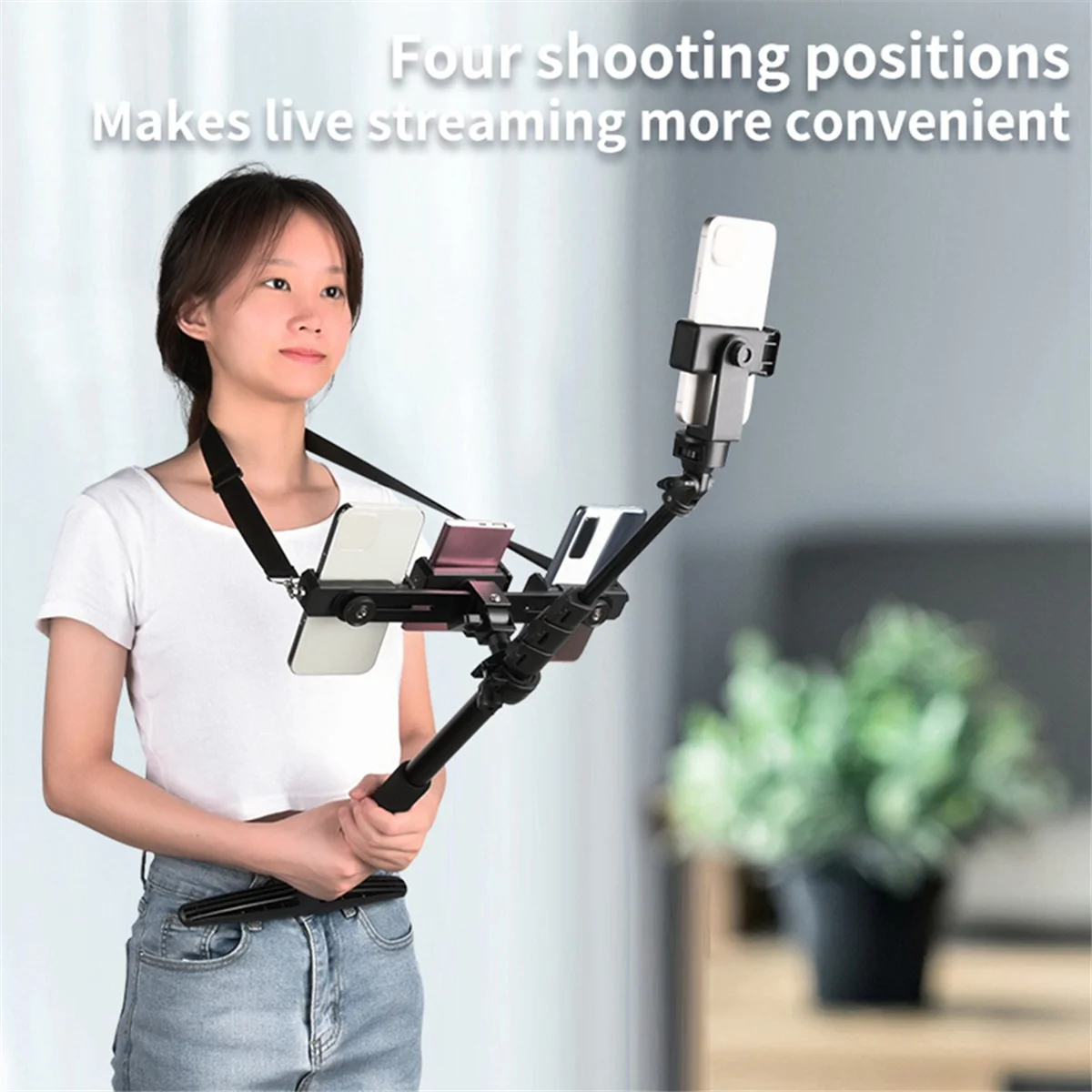 Effizienter Selfie Stick Walking Broadcasting Handyhalter
