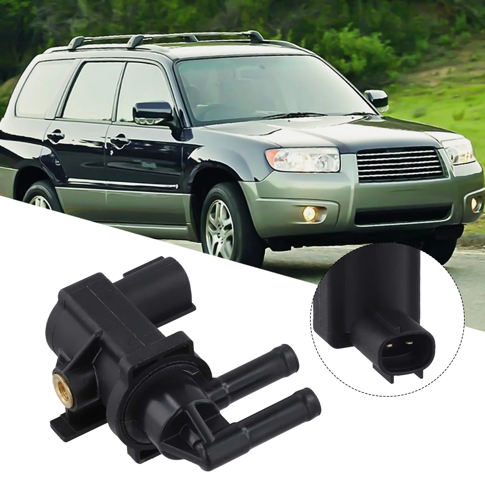 Reparación de automóviles, mantenimiento de automóviles, válvula de purga negra, solenoide de Motor de coche, reemplazo directo, tipo de montaje, reemplazo directo para Forester