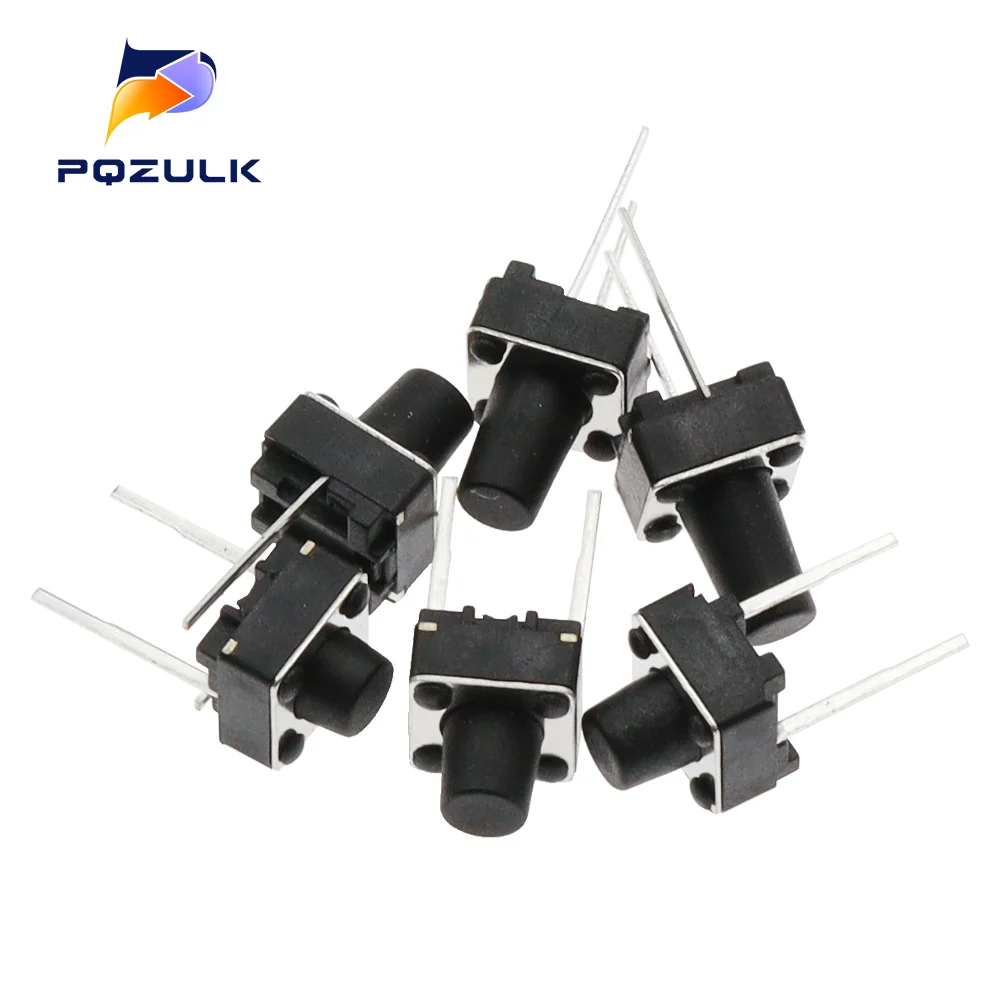 20PCS Middle 2pin 6x6x4.3/5/6/7/8/9/10mm Switch Tactile Push Button Switches 6*6*4.3 6*6*5 6*6*6 6*6*7 6*6*8 6*6*9 6*6*10