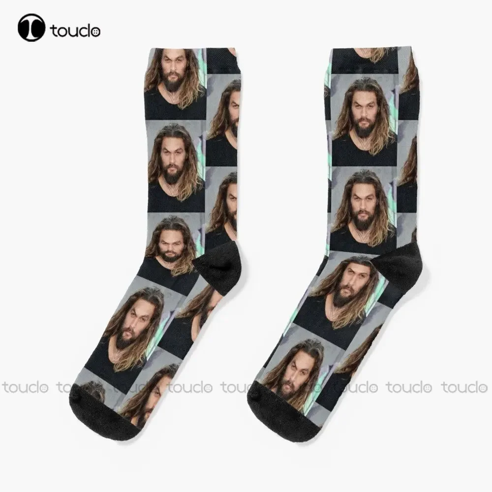 Jaeson Momoa Sexy Man Socks Cotton Socks For Men High Quality Cute Elegant Lovely Kawaii Cartoon Sweet Cotton Sock Custom Gift