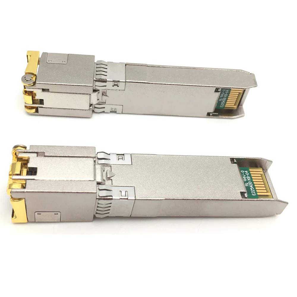 10G RJ45 1PCS Copper SFP+ Module 10GBase-Tx 100M Ethernet Fiber Optic Module Compatible with Cisco/Mikrotik-2W Broadcom BCM84891