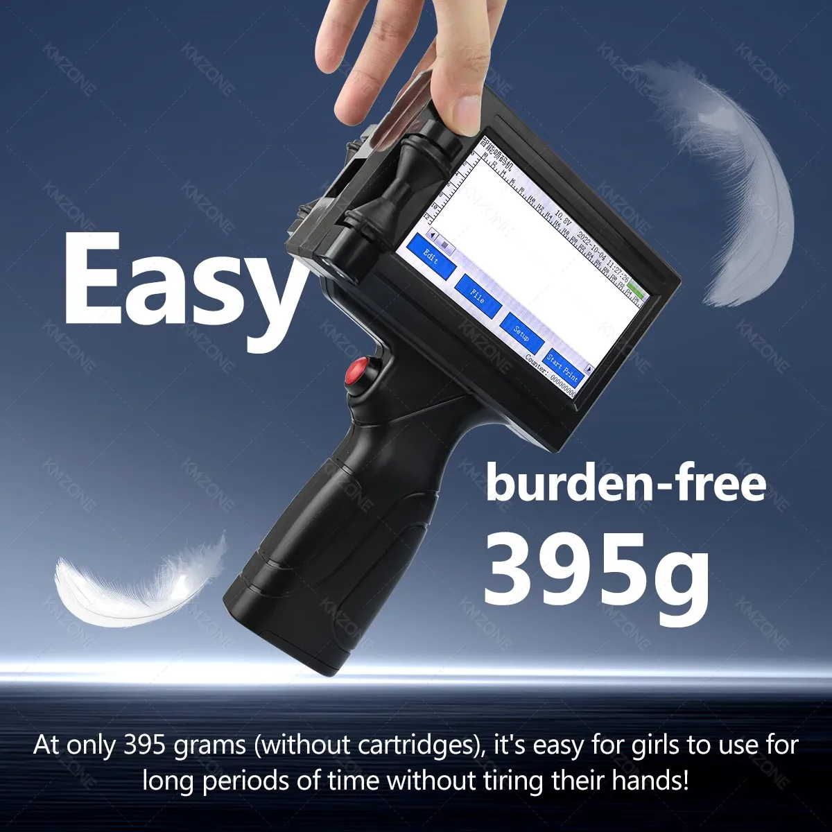 12.7mm Portable Inkjet Printer Handheld TIJ Maker Machine with ink Cartridge Image Picture Serial Number Edit Print