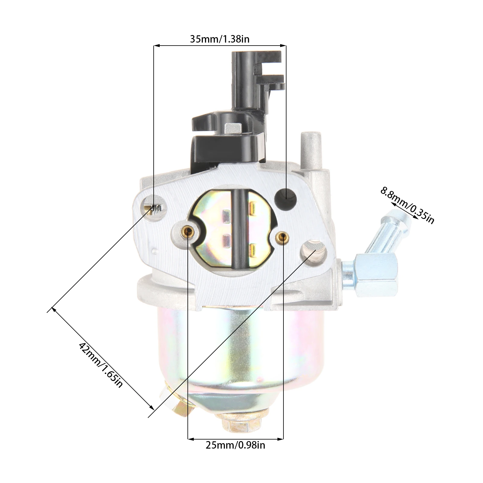 Carburetor Fit for Troy Bilt Tiller Super Bronco Rototiller 208cc Cub Cadet RT65 751-12785 Generator Troy Bilt OHV 208CC 212CC