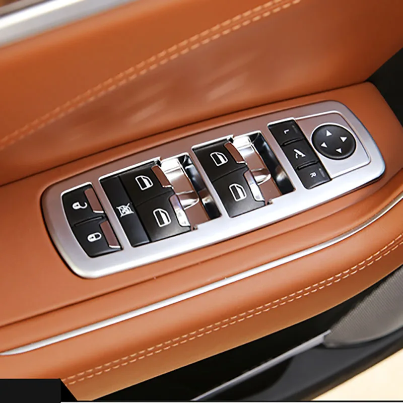 4pcs for Maserati Levante 2016-2021 Glass Lifting Button Decorative Frame