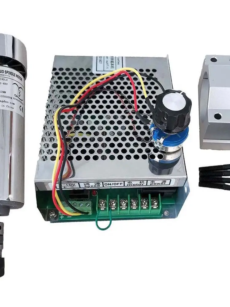 DC48V 500W Brushed Air Cooled High Speed Spindle Motor 12000RPM For DIY Engraving CNC Drilling Machine