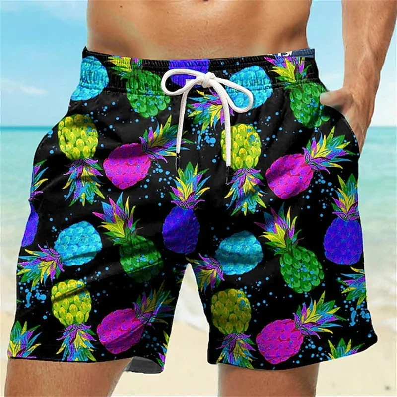 Bermudas Masculinas com Estampa 3D de Arte Graffiti, Calças Curtas de Praia, Moda Casual para Homens e Mulheres, Estilo Harajuku Y2K, Calções de Natação