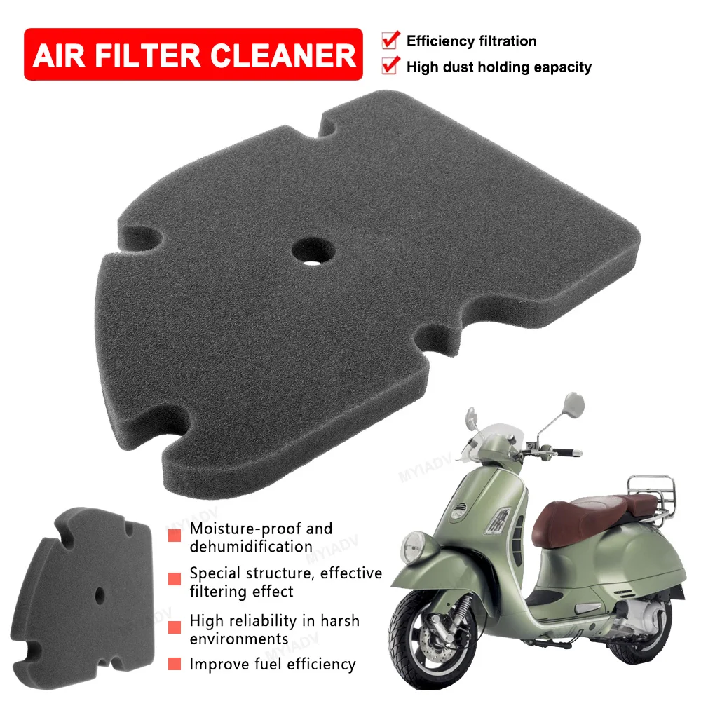 

Motorcycle Air Intake Filter Cleaner Purification Clean For Vespa 250GT/GTS GTV 300GTV 250X8 125 X9 Evolution X-Evo 125GT 125GTV