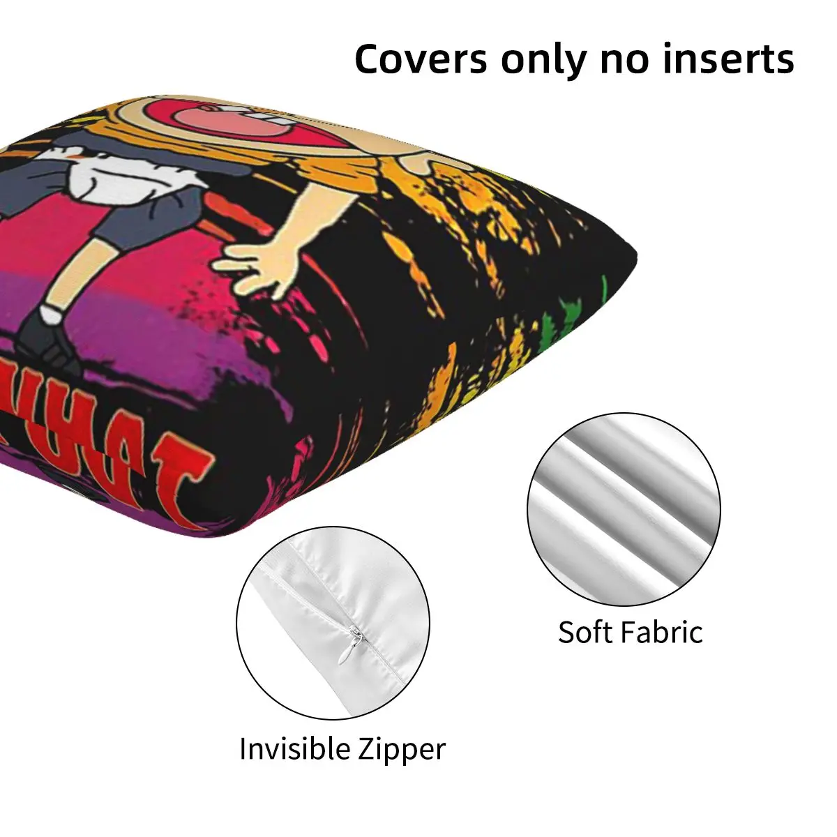 SML Jeffy 2 قطعة غطاء وسادة مربع وسادة بسحاب ديكور مريح رمي وسادة للسيارة المنزلية