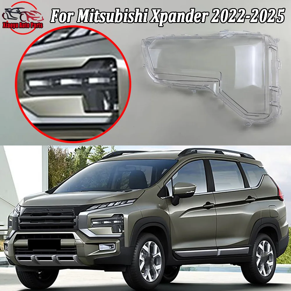 Scheinwerferabdeckung 2022 2023 2024 2025 Für Mitsubishi Xpander Transparente Scheinwerferlinse Plexiglas Auto-Ersatzteile