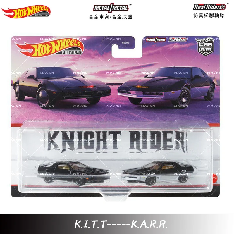 Original Hot Wheels Premium Car Culture 2 Pcak KITT KARR Diecast 1:64 Voiture  Lancia Rally Audi Quattro Boys Toys for Children