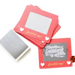 Cartes à gratter pour la fête des travailleurs, cartes de jeu Love Note, cadeaux d'anniversaire, bricolage, billets pour la journée de Léon, 10 pièces