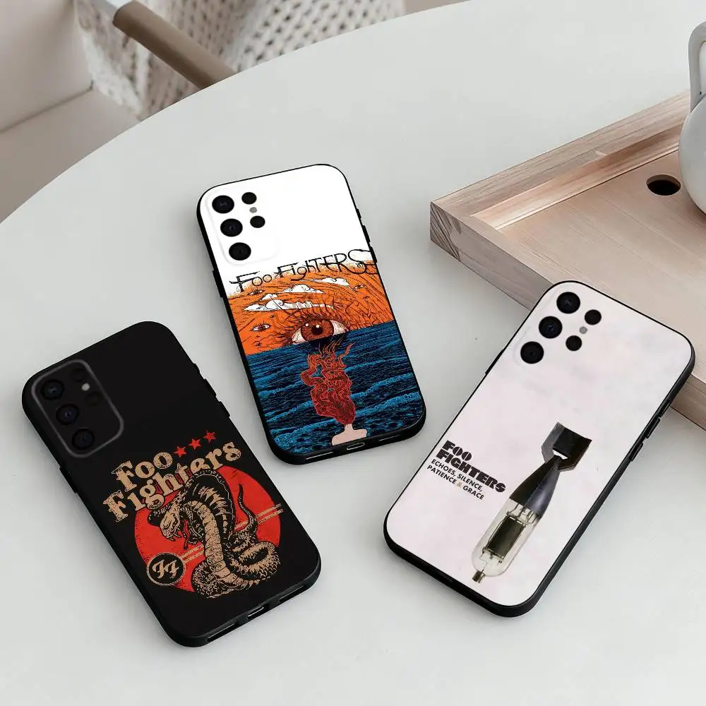

High-octane Band Foo Fighters Phone Case For Samsung S25,S24,S21,S22,S23,S30,Ultra,S20,Plus,Others Soft Black Cover