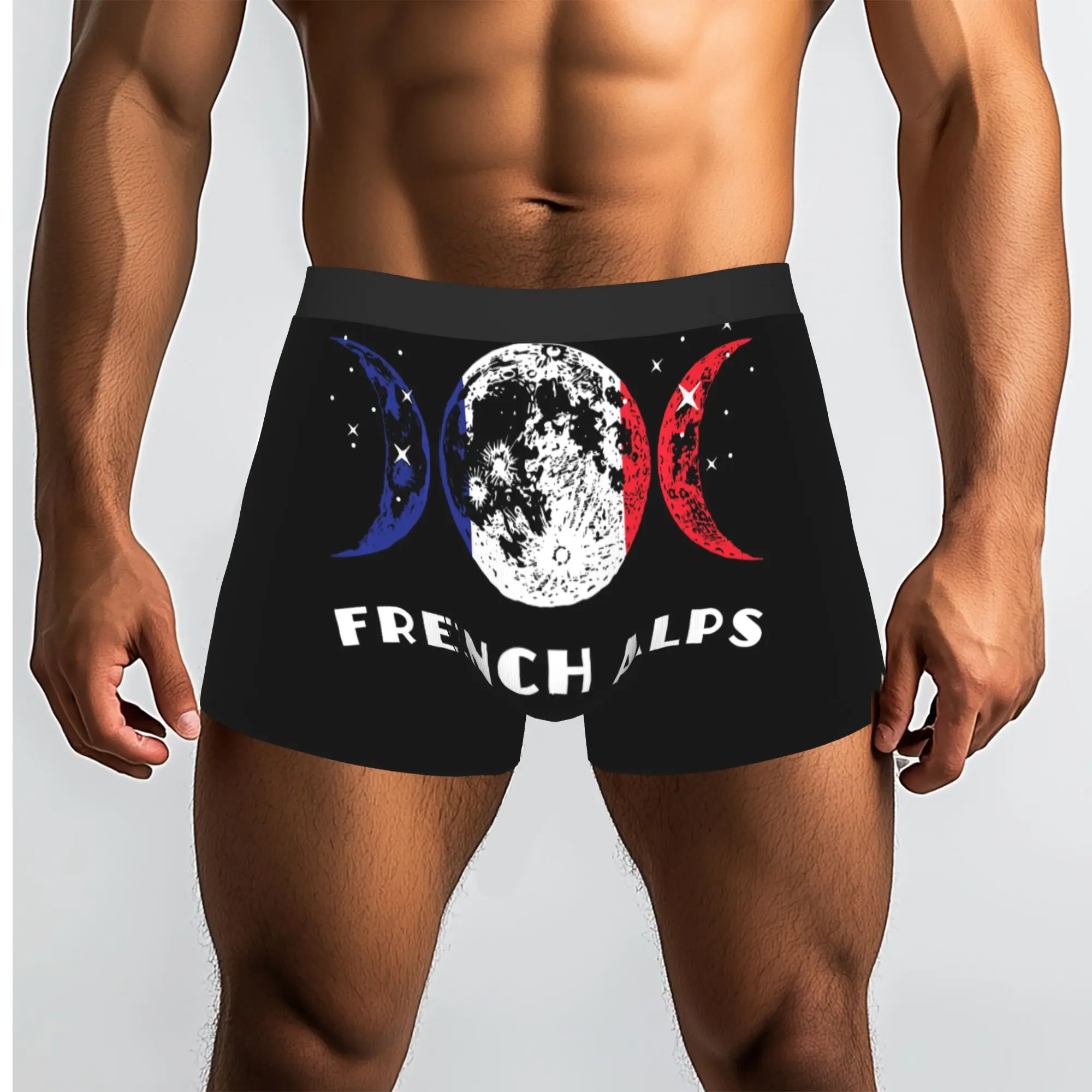 France Flag French Alps  France Underpants Homme Panties Man Underwear Ventilate Shorts Boxer Briefs