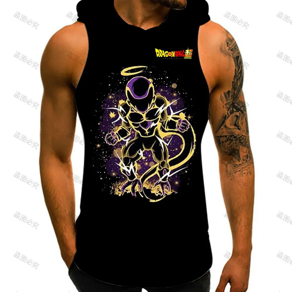 Men\'s T-shirts Hooded T-shirt Vegeta Dragon Ball Z Custom Tank Top Men 2022 Harajuku Style Sleeveless Shirt Man Gym Summer New