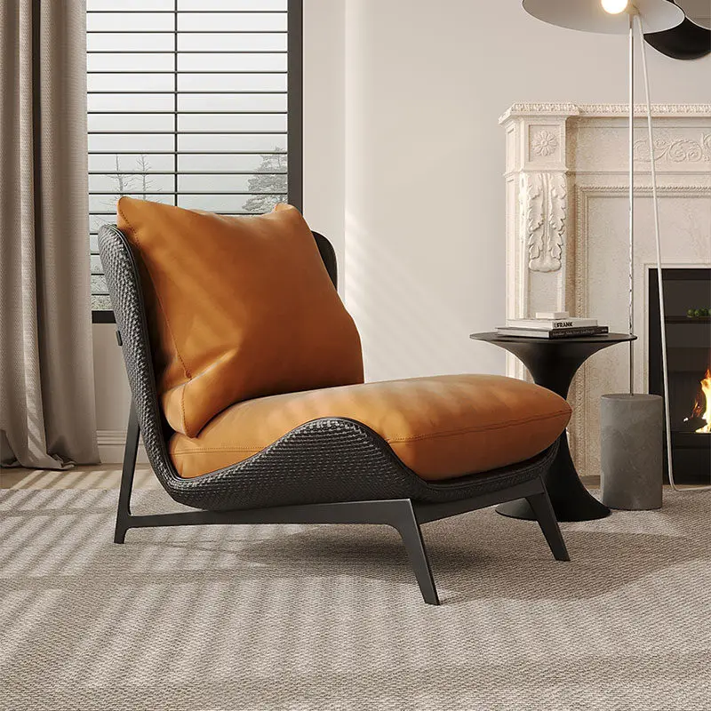 Orange Unique Living Room Chairs Trending Soft Luxury Nordic Living Room Chairs Designer Single Muebles De Sala Furniture Home