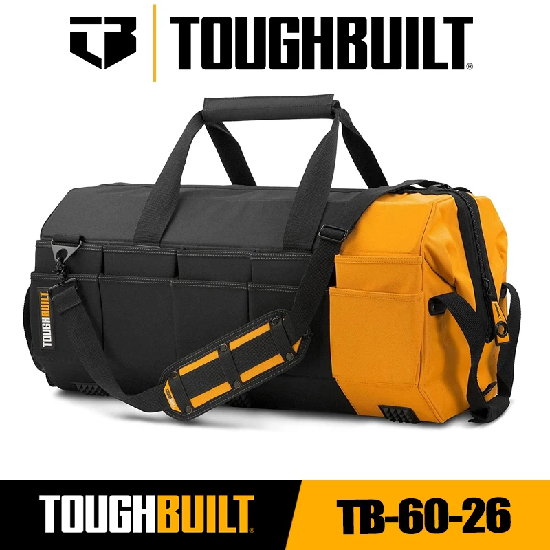 

ToughBuilt TB-60-16/TB-60-20/TB-60-26 16 "/20"/26" Массивный рот Черный полиэстер TOUGHBUILT Сумка для упаковки инструментов