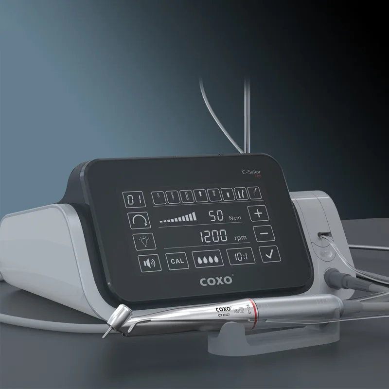 Dental Implant Motor COXO C-Sailor 80N.cm Torque Touch Screen with Graphic Modes Autoclavable Brushless Motor dental toos