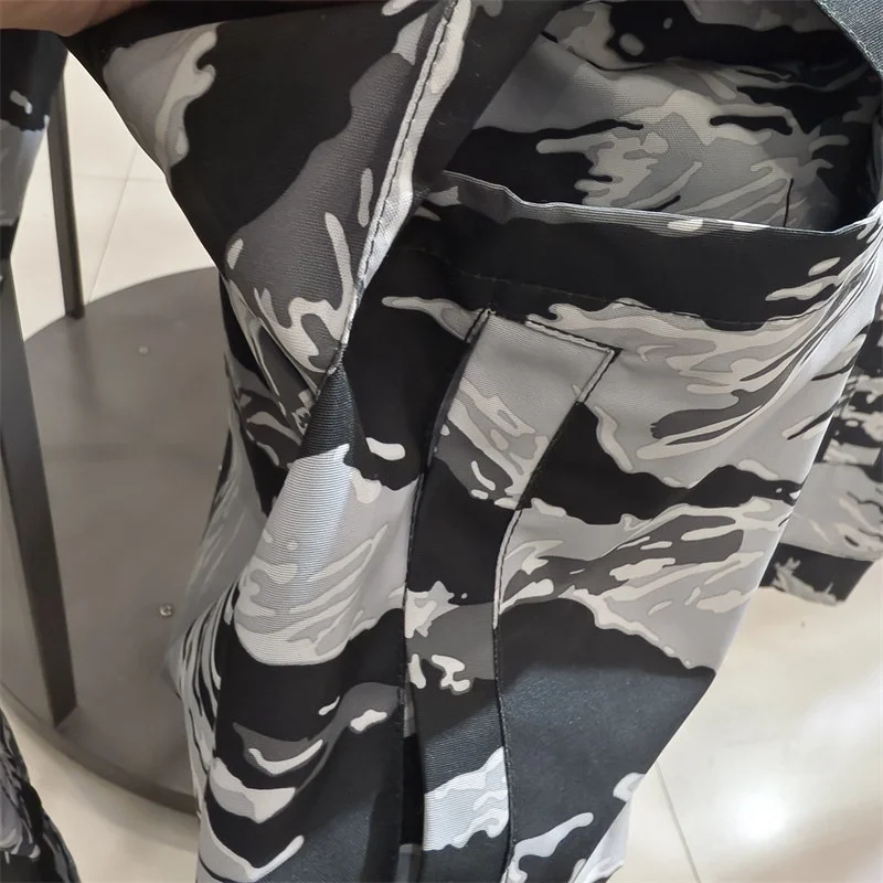 

Мужская камуфляжная толстовка с капюшоном Jaet, свободная корейская рабочая одежда, весна-осень, модные китайские товары 736037, длинное волокно из полиэстера