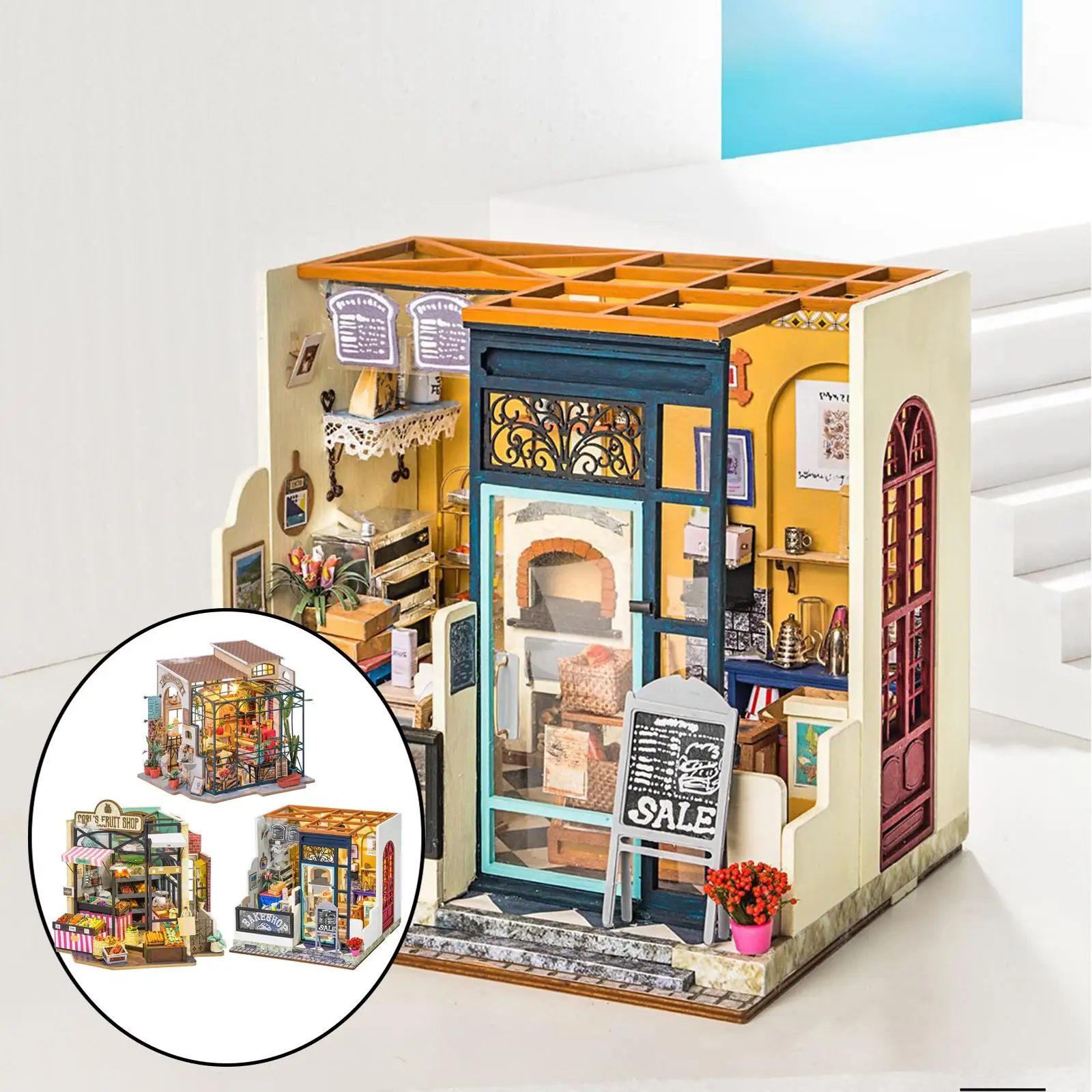 

DIY Miniature Dollhouse Wood 3D Puzzles Toys