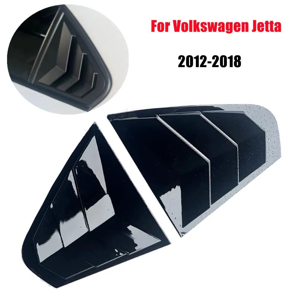 

2PCS For Volkswagen Jetta MK6 2012-2018 Car Rear Window Quarter Louver Cover Side Vent Shutter Trim Scoop ABS Accessories
