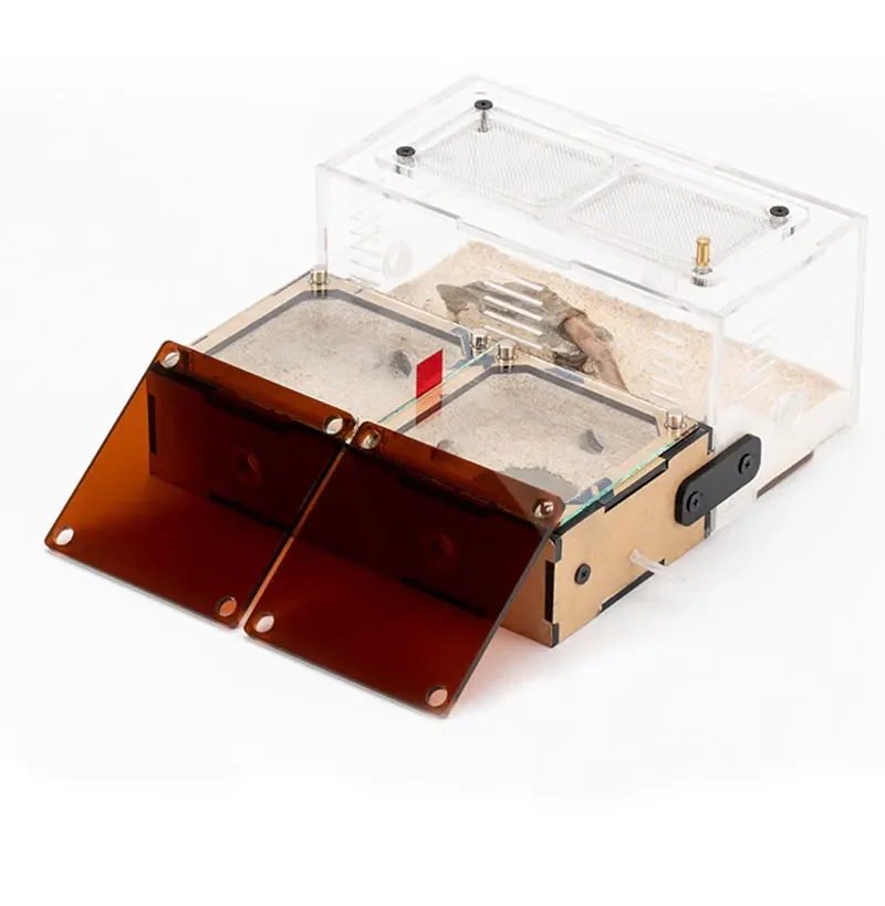 

Black Concrete Ant Nest Mighty Ant Flat Nest New Back Nest Infinite Expansion Ant Castle Ant Nest Acrylic