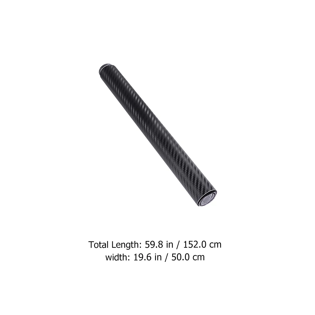 

1 Roll 4D Carbon Fiber Film Sticker Car Interior Wrap Durable Pvc Scratch Resistant Self-Adhesive Protection For Vehicles Easy