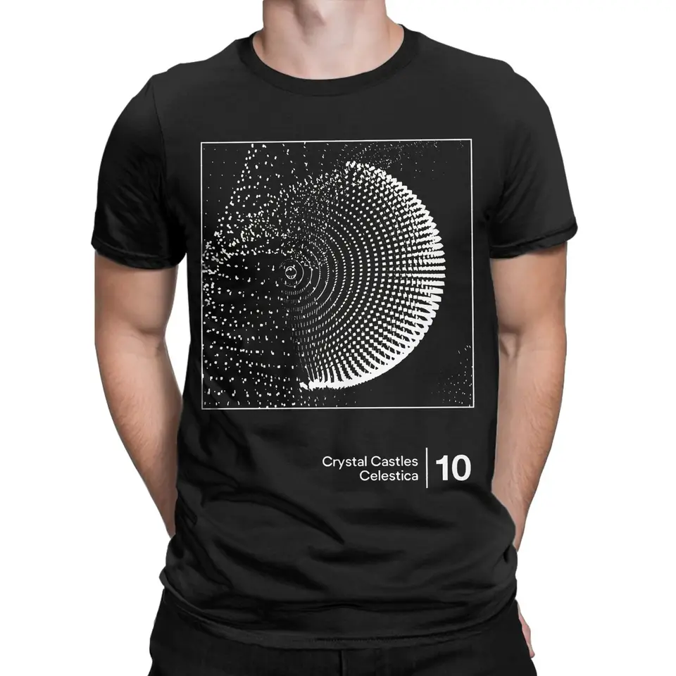 Men Crystal Castles Graphic T Shirts Electronic Music Clothing
