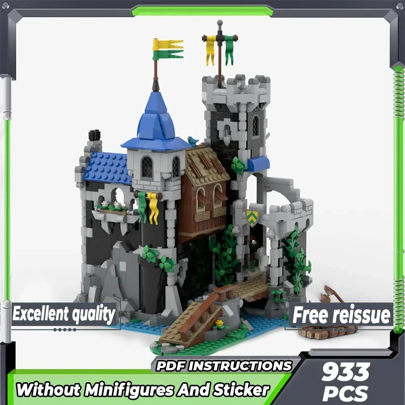 Décennie s de Construction Modulaires de Château Médiéval, Modèle Moc, Forteresse de la Technologie Yaneside, Jouets à Assembler Soi-Même, Cadeaux de Noël