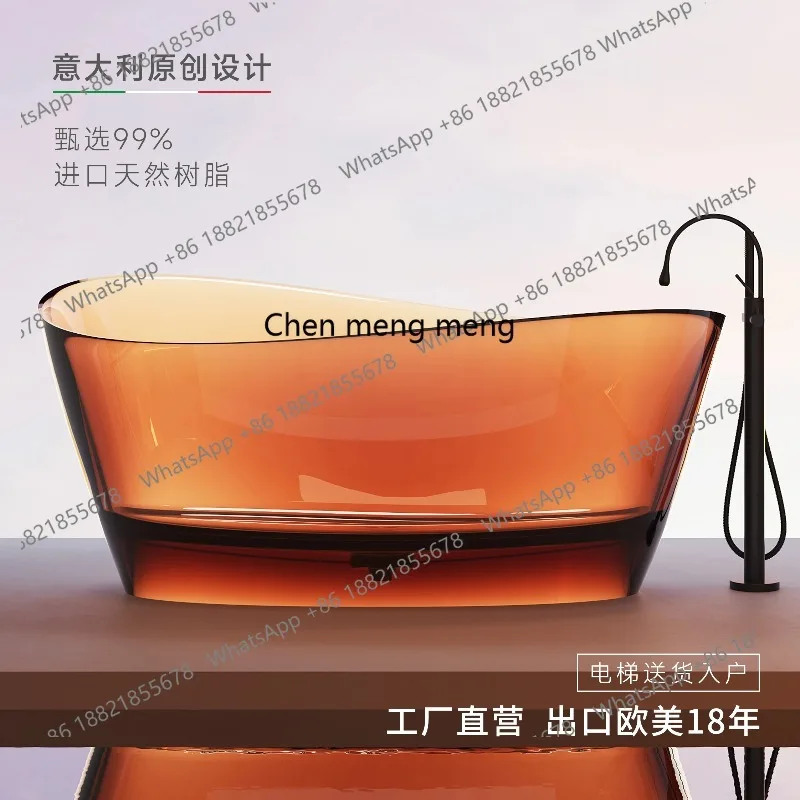 B67 Natural crystal resin crystal bathtub Home hotel B & B artistic sense Large capacity bathtub
