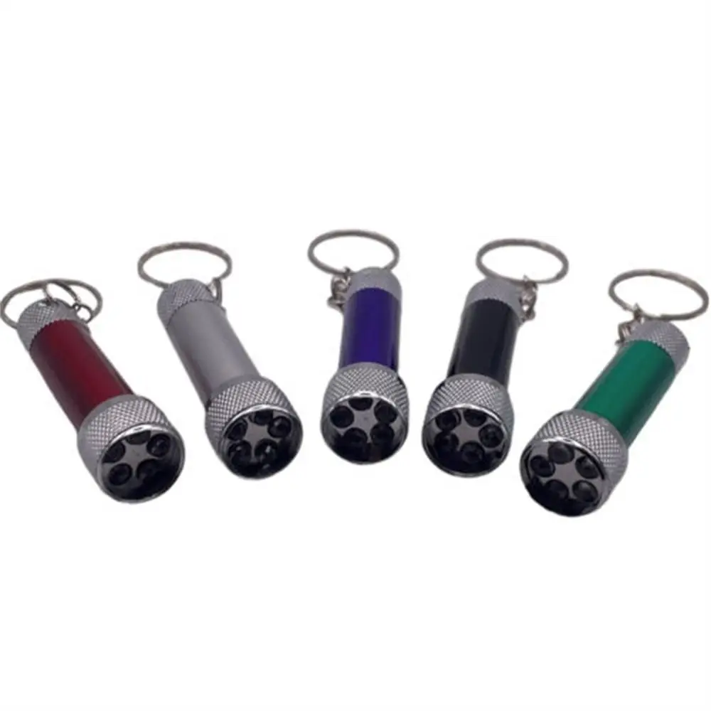 Portable Mini Flashlight Keychain Super Bright LED Lights with Batteries Emergency Walking Outdoor Gadgets Night Lamp Key Ring