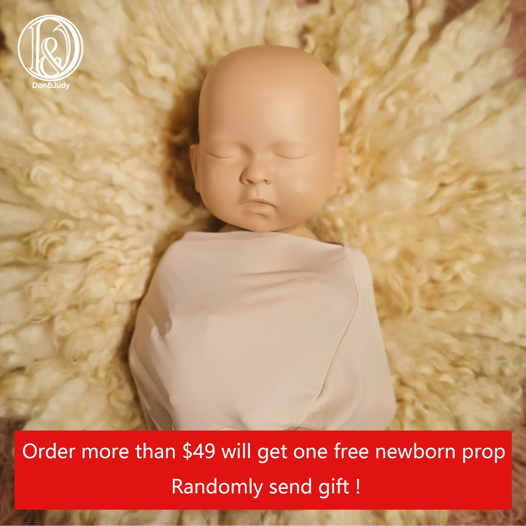 Don&Judy Newborn Photography Prop Skin Swaddle Upgraded Wrapping Sack Diaper Cocoon Handy Assistant Prop Photo Shoot Accessories