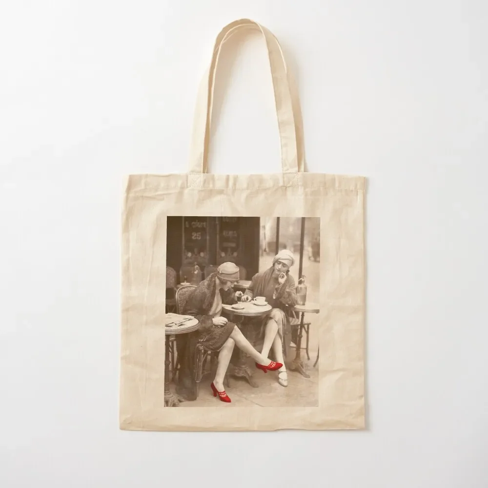 

Red Shoes Vintage Paris Fashion Paris Cafe Tote Bag sac pour femme Lady bag Custom bag woman shopping