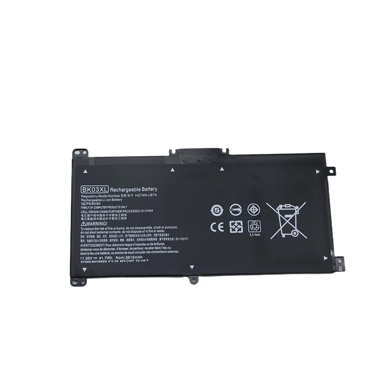 

New BK03XL Laptop Battery for HP Pavilion X360 14-BA000 HSTNN-UB7G 916811-855 14-BA033TX TPN-W125 11.55V 41.7Wh