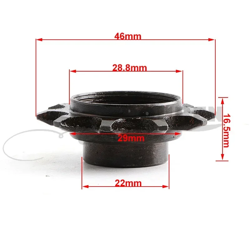 Motorcycle 10 Teeth Steel Front 415 Chain Sprocket for 2 Stroke 47cc 49cc 66cc 70cc Dirt Bike ATV Go Kart Quad Bike Accessories