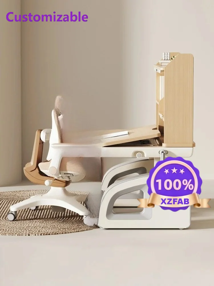 Factory Direct 2026 All-In-One Home Writing Lamp Table Set Modern New Children's Study Desk for Primary School Students