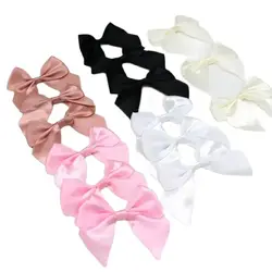 20 or 50PCS 85*85mm Bowknot satin ribbon Decoration Packages Gift Small Flower Bows For Craft Wedding Bow Birth DIY Party Decora