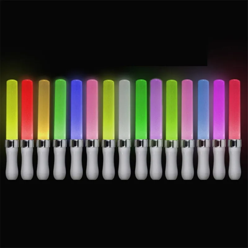 10Pcs 15Color Led Glow Stick Battery Powered Colorful Changing Luminous Tube Wedding Party Celebration Concerts Flash Prop Decor