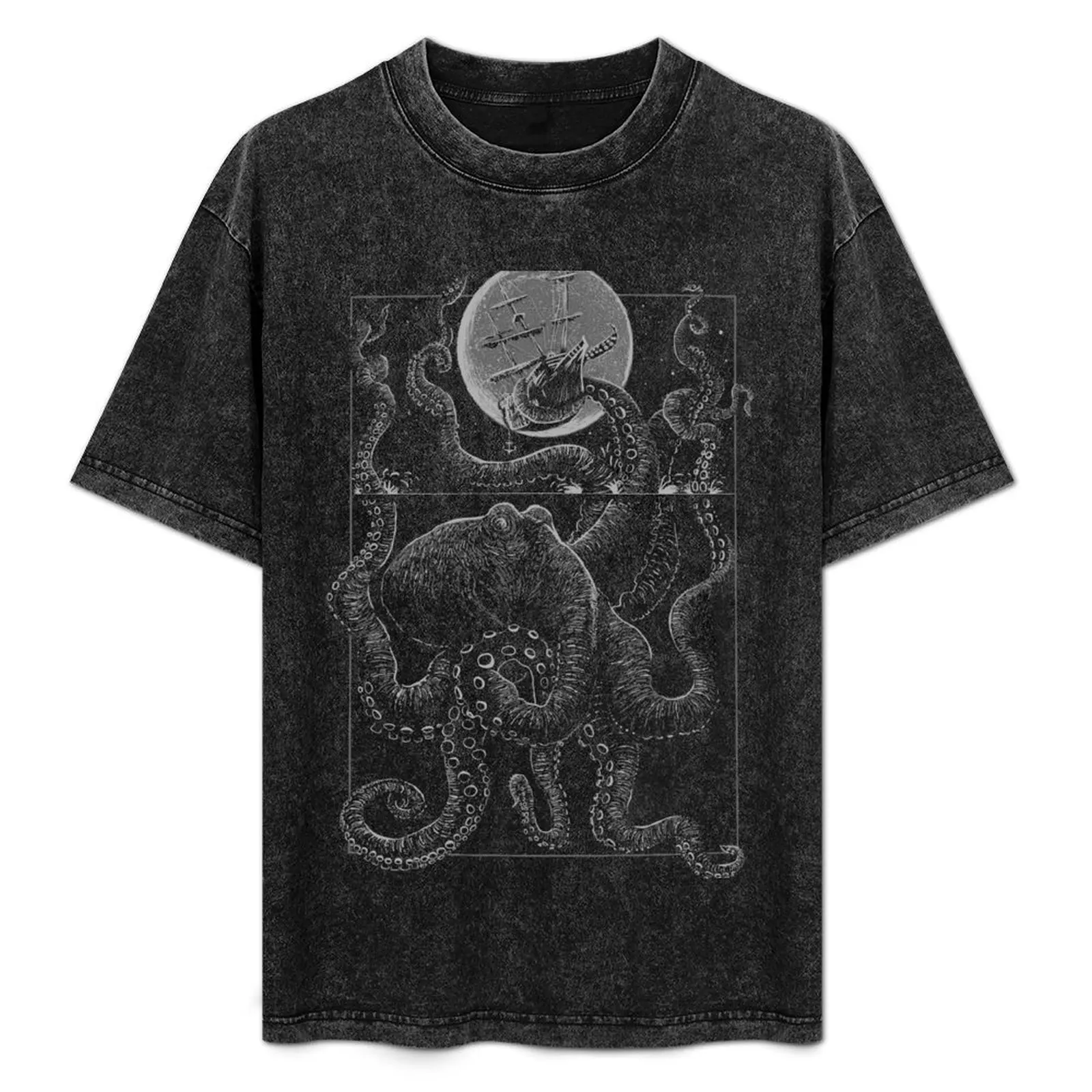 Kraken T-Shirt customs graphic t shirts Men's clothing