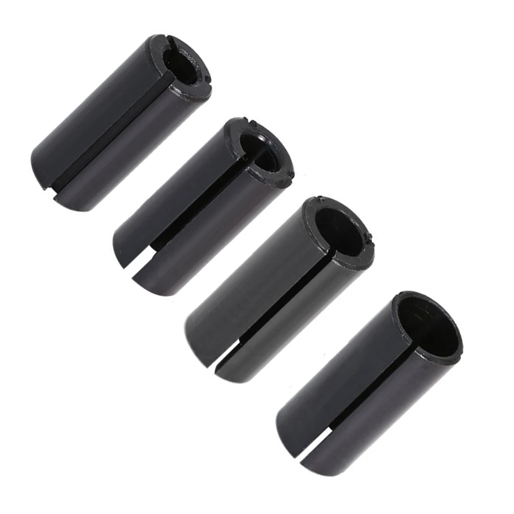 4pcs Router Bit Conversion Collet Chuck Driver Adapter for Lathe Milling Cutter with Stable Grip and Abrasion Resistance
