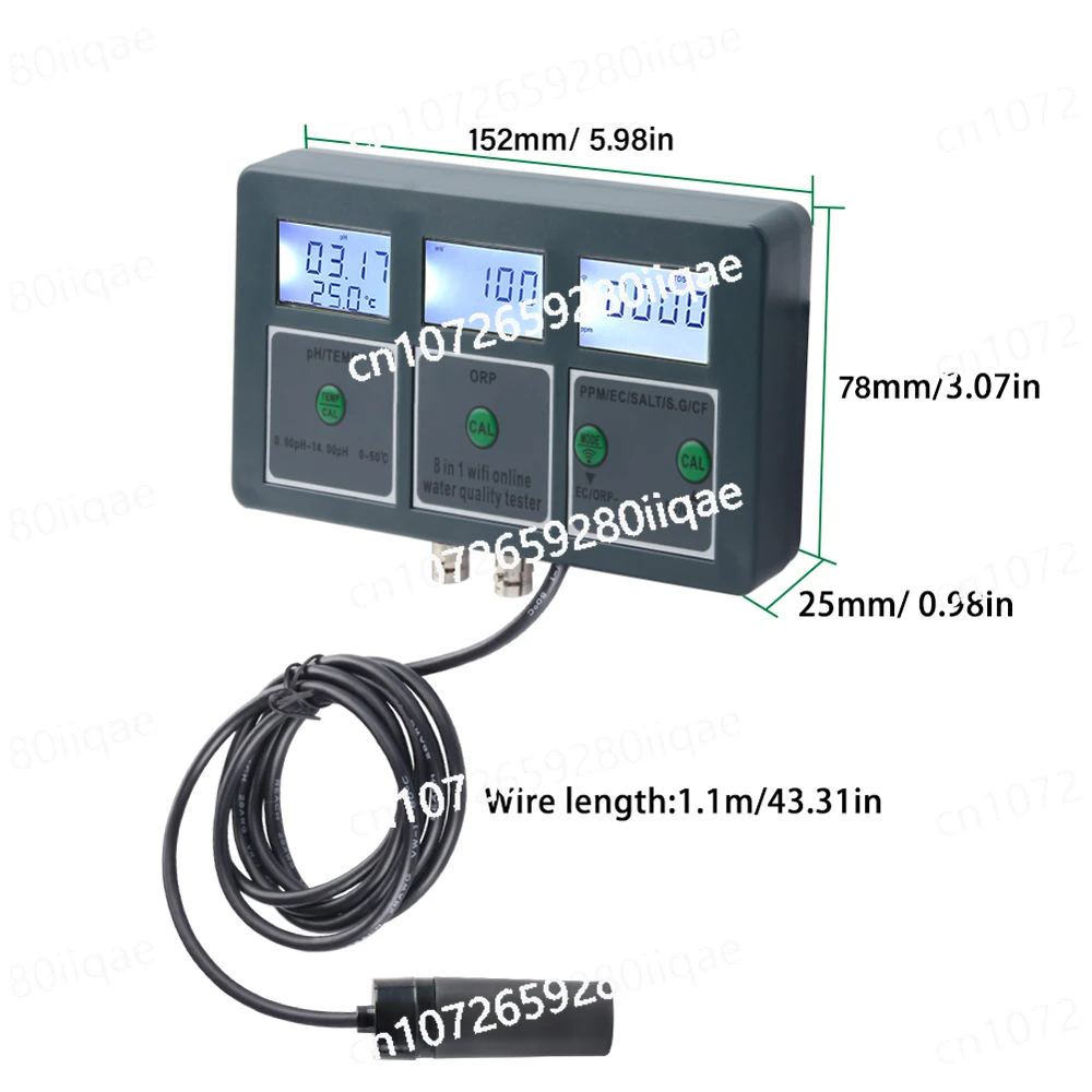 

Тестер качества воды, высокая точность, машина для тестирования качества воды для домашнего использования, анализатор монитора воды для аквариумов, бассейна, гидропоники
