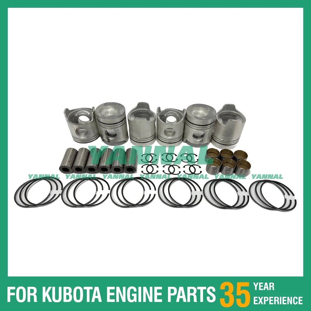 

Piston With Rings For Mitsubishi 6D20 Excavator Engine Parts