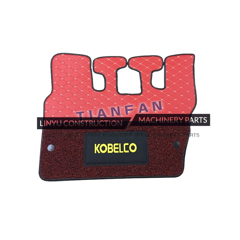 For Kobelco Sk Kx 200/210/250/260/330/350-8 Cab Floor Rubber Foot Mat Excavator Accessories