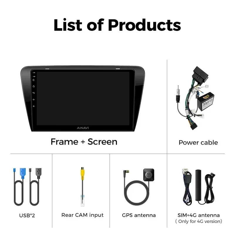 Ainavi Car Stereo Radio For Skoda Octavia 3 2014 2015 2016 2017 2018 2019 Multimedia Android Auto Wireless Carplay WiFi DSP BT