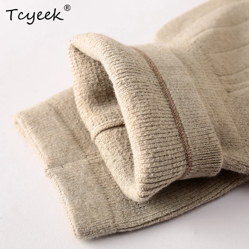 Tcyeek ウール秋冬男性女性の膝保護薄型ニット四季防寒空調部屋 P3N325QC