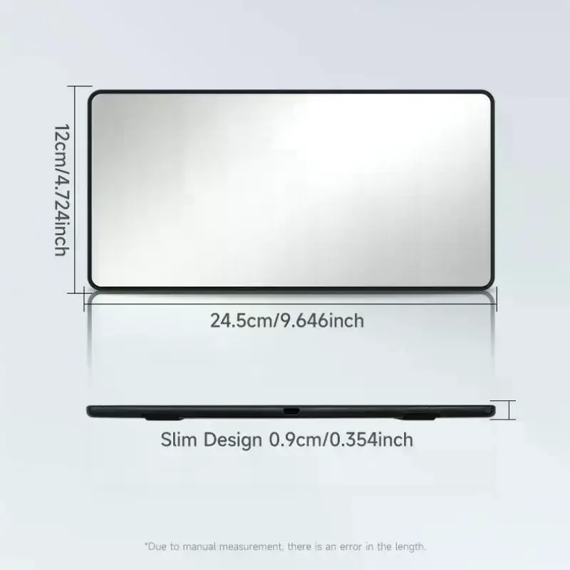 HD Car Sun Visor Plate Portable Makeup Mirror For Girls Women Strap Installation No Light Mirror Auto Interior Accessories